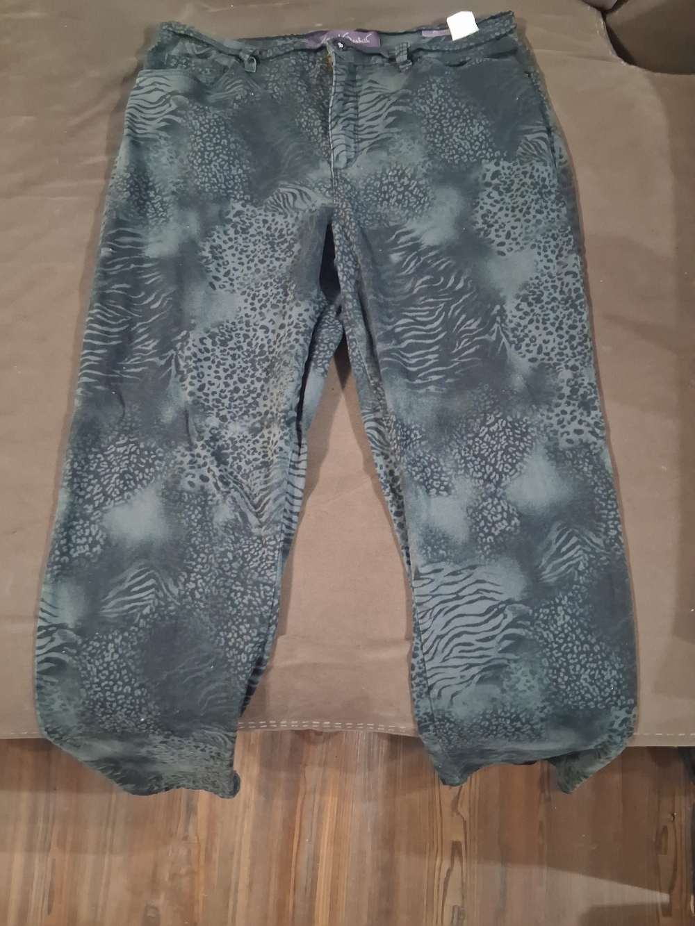 Womens Patterned Dark Jeans - Casual Straight Fit Gloria Vanderbilt